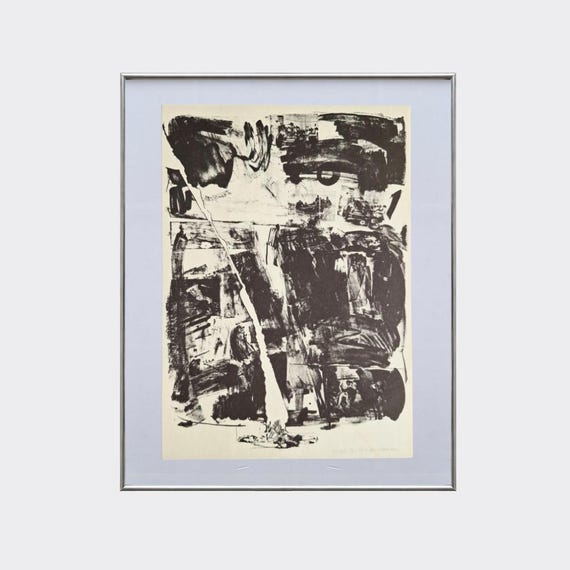 RUPA No.53 — Accident | Robert Rauschenberg | Framed Vintage Art Print | Litograph Reproduction