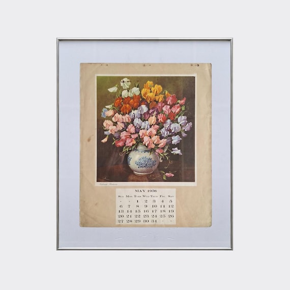 HISTORIA No.10 — May 1956 | The Art of Passing Time | Vintage Calendar Advertisement | Chloride Batteries