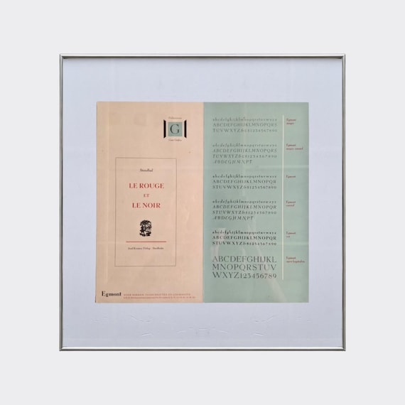 AKSARA No.04 — Egmont | Vintage Typography Specimen | Graphic Design Ephemera (c.1940s)
