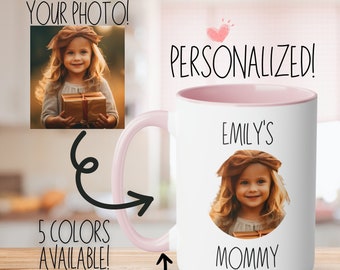 Custom Mug from Photo, Custom Baby Face Photo Coffee Mug, Mother's Day Gift, Father's Day gift, Child Image Coffee Mug, Grandparent Mug Gift