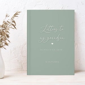 Cartas personalizadas al nieto, regalo del diario de recuerdos, regalo de la nueva abuela, regalo de la abuela, cuaderno de la abuela, regalo del nieto, abuelo