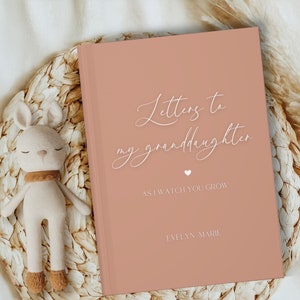 Cartas personalizadas a la nieta, regalo del diario de recuerdos, regalo de la nueva abuela, regalo de la abuela, cuaderno de la abuela, regalo de la nieta,