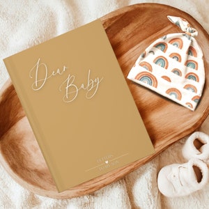 Diario personalizado para bebés, cartas para bebés, diario de embarazo, recuerdo para bebés, regalo para mamás primerizas, libro para bebés, regalo personalizado para baby shower, pérdida de un bebé