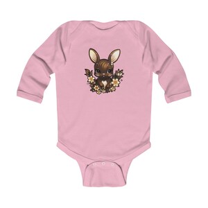 Baby bodysuit for animal lovers baby bodysuit for the bunny lovers baby bodysuit for new mom bodysuit for gift idea zdjęcie 5