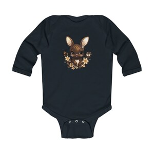 Baby bodysuit for animal lovers baby bodysuit for the bunny lovers baby bodysuit for new mom bodysuit for gift idea zdjęcie 3