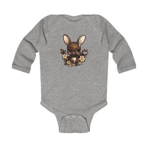 Baby bodysuit for animal lovers baby bodysuit for the bunny lovers baby bodysuit for new mom bodysuit for gift idea zdjęcie 2