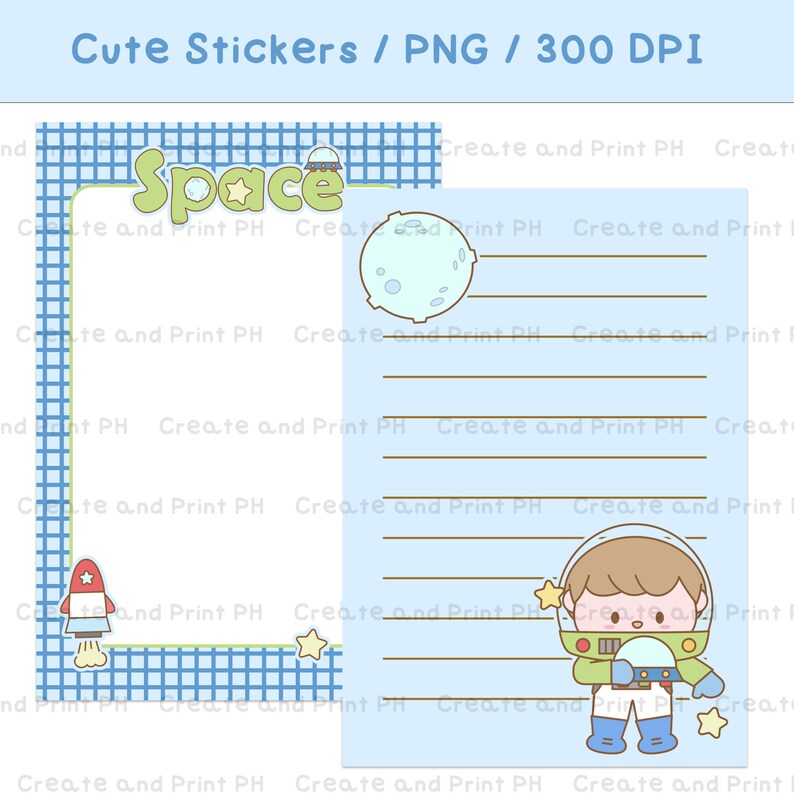 Cute Kawaii Printable Clipart, Kawaii Printable Stickers Planner ...
