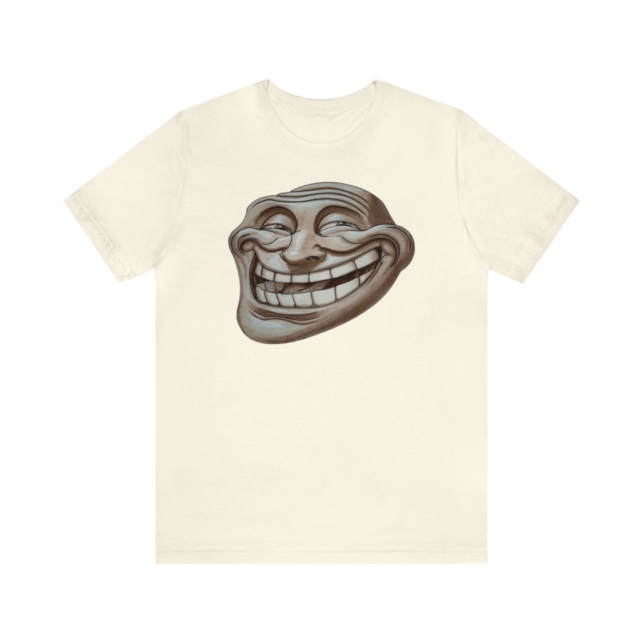 Troll Face Meme Internet Humor Joke Funny Nerd Geek Culture Mens T-shirt