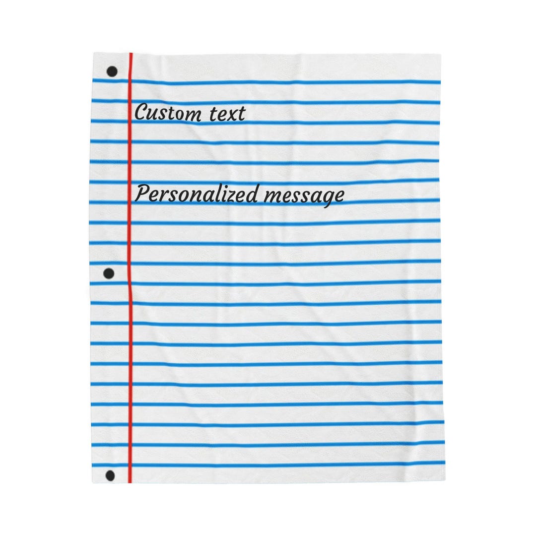 Personalized Notebook Paper