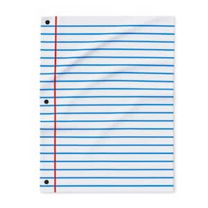 Fleecedeken van notebookpapier
