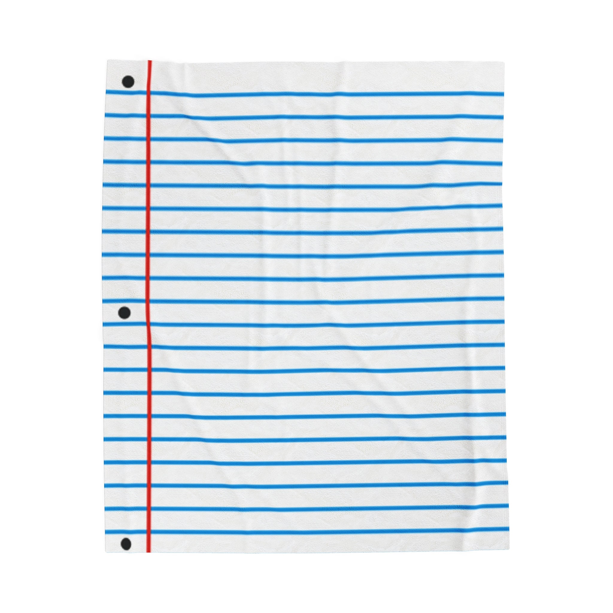 Notebook Paper Plush Blanket