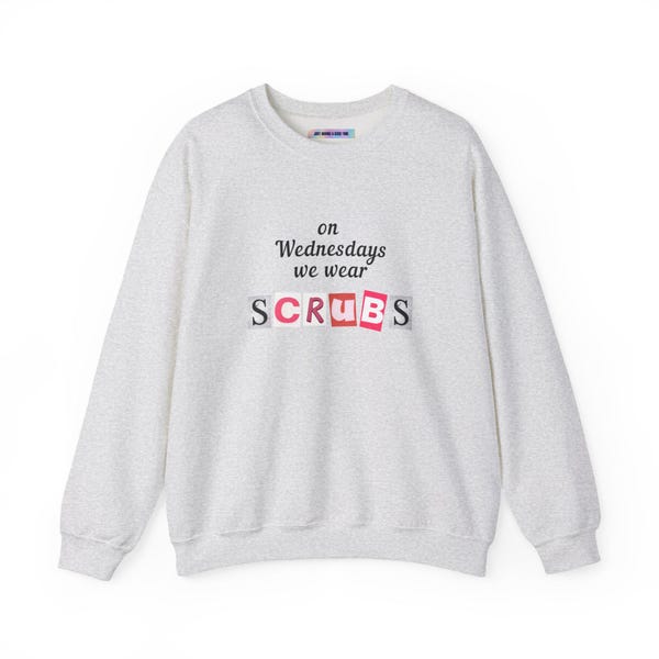 Sudadera "Los miércoles usamos uniforme médico" - Mezcla de algodón unisex