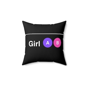 Custom Subway Pillow