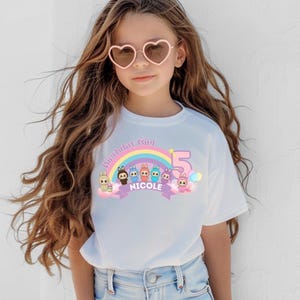 Custom Labubu Birthday Shirt, Personalized Labubu Birthday Gift, Custom Birthday Shirt, Cute Birthday T-Shirt