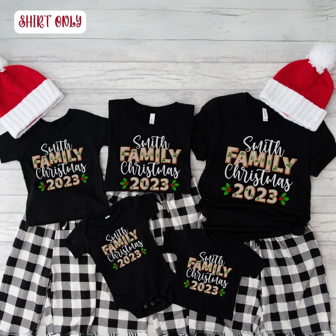 Personalized Matching Christmas Tshirt Custom Family Etsy