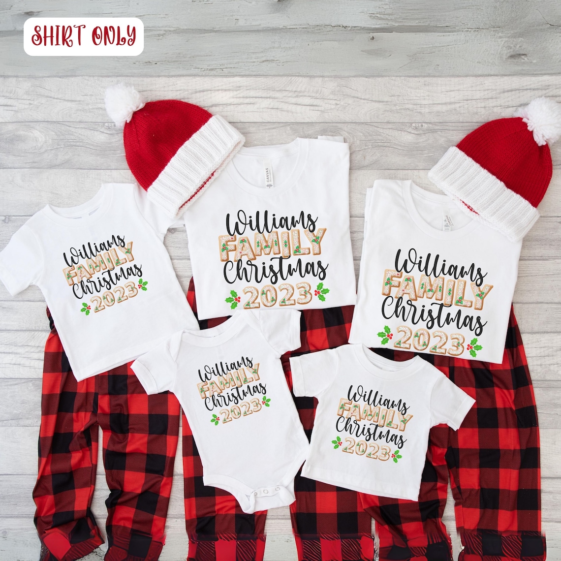 Personalized Matching Christmas Tshirt Custom Family Etsy
