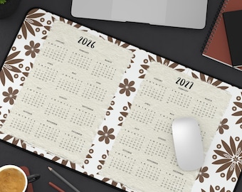 Western Desk Calendar Mat 2026-2027: Home Office Decor, Retirement Gift