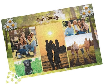 Custom Family Photo Jigsaw Puzzle: Personalized Keepsake Gift