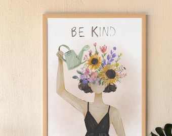 Grow Your Mind Art Print: Therapy Office Decor (Digital Download)