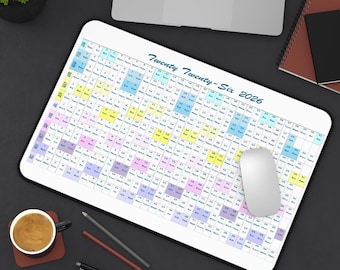 2026 Full Year Desk Calendar Mat: Stylish Home Office Decor