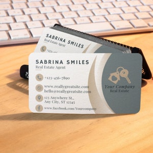 Editable Real Estate Business Card, Digital Template, Designer Business Cards, Printable Business Cards, Graphic business cards