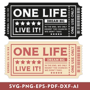 Tickets svg, Ticket SVG, Ticketvorlage svg, leere Veranstaltungskarte, Couponschnittdatei, benutzerdefiniertes Ticket-Bundle, Filmkarte svg, Konzertkarte svg