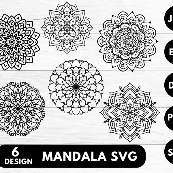 Mandala SVG Bundle, Mandala Designs Svg, Mandala Flower Svg, Mandala Monogram Svg,Mandala silhouette, Mandala cut file, Mandala cricut svg