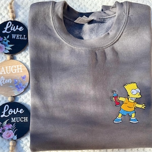 Bart Simpson embroidered sweatshirt / El Barto