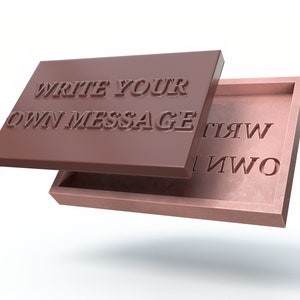 Custom Silicone Message Mold - Personalise with your logo, graphics or text. Great for your next event, as gift or to promote your business