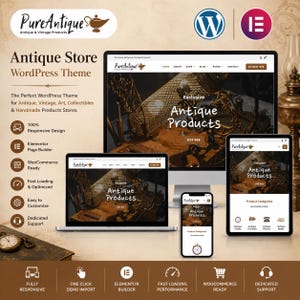Antique Store WordPress Theme: Art Gallery WooCommerce Template