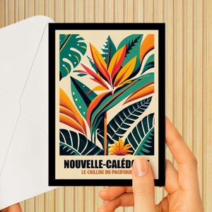 Cartes • Magnets Fleurs de mon île retro • Illustration florale 456412-1