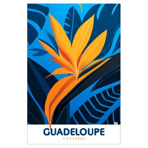 Cartes • Magnets Oiseau du Paradis • Illustration florale 456412-3