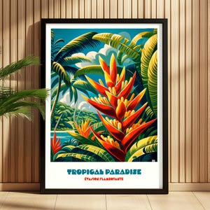 Tropical Paradise Blaze - Heliconia Escape
