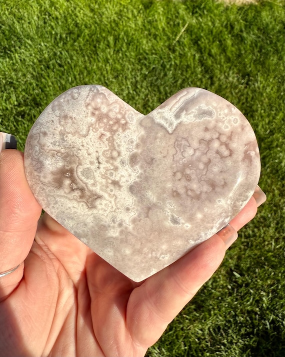 かわいいピンクのアメジストハート - Etsy 日本