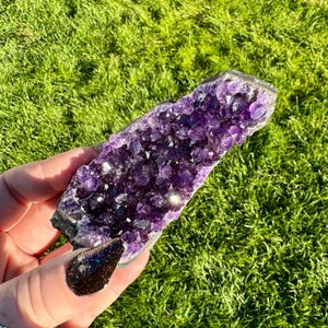 Uruguay Amethyst Cluster: Raw Grape Jelly Crystal, 4.89oz