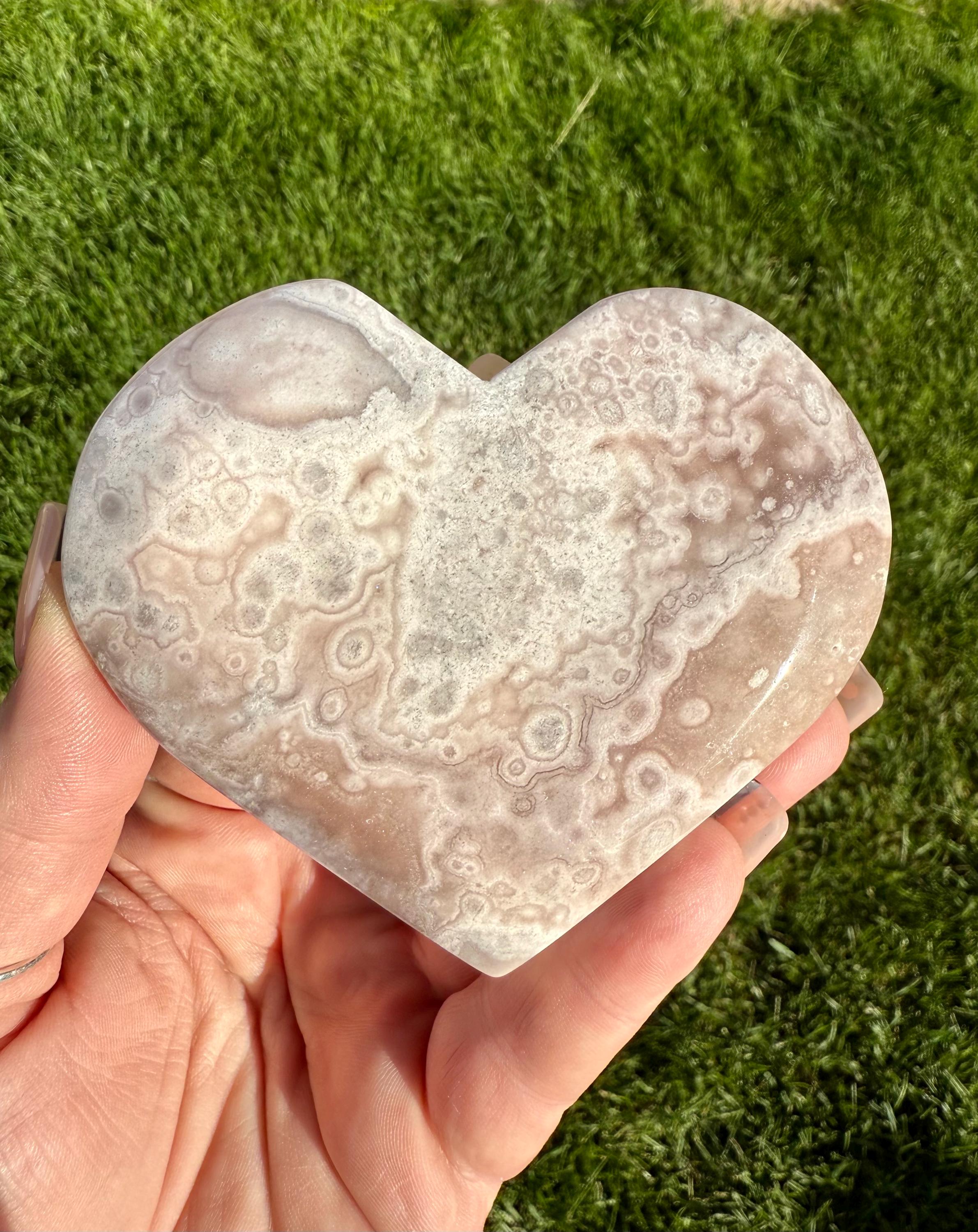 かわいいピンクのアメジストハート - Etsy 日本