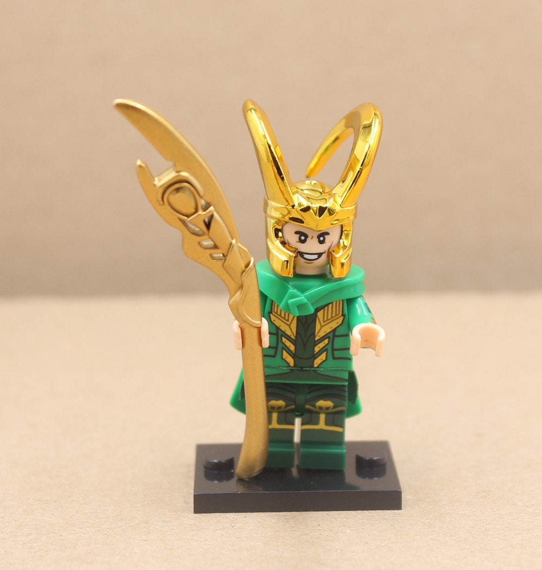 Custom Made Creative Minifigure Loki Mini Figure by Thor Comic Etsy
