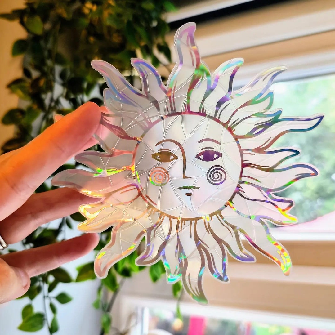Celestial Suncatcher Sticker Rainbow Maker Light Rays Window Cling ...