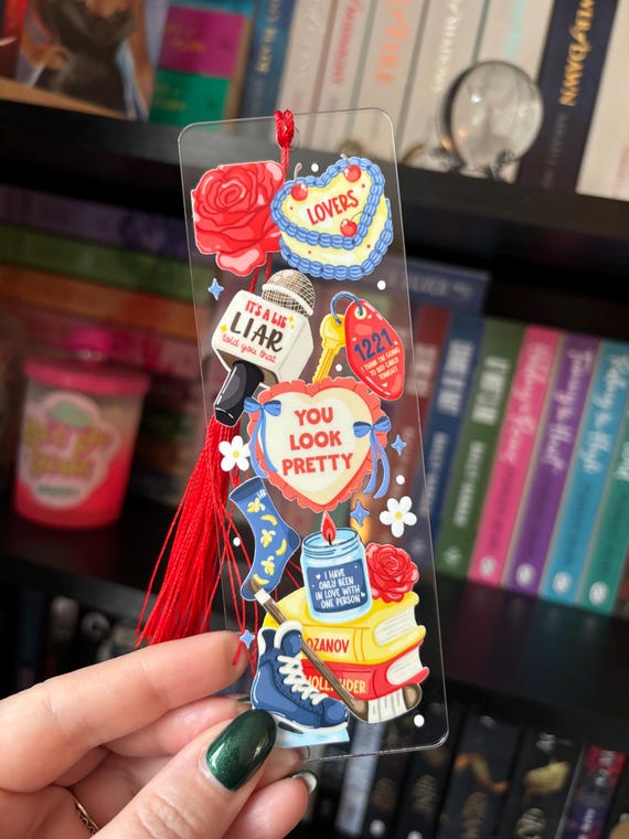 Heated Rivalry inspired bookmark, hockey romance bookmark