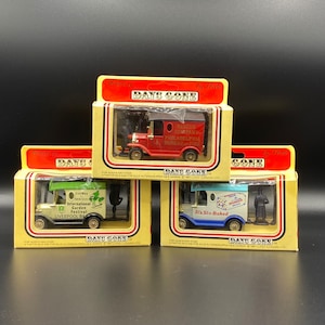 3 Vintage Lledo Promotional Diecast Models, Wonder Bread, Liverpool Garden Festival, Rescue Company Philadelphia