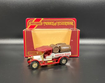 Matchbox Models Of Yesteryear Diecast Model, Y-13 1918 Crossley Beer Lorry Gonzalez Byass