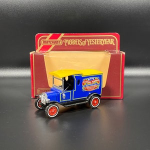 Matchbox Models Of Yesteryear Diecast Model, Y-12 1912 Model T Ford, Birds Custard Powder