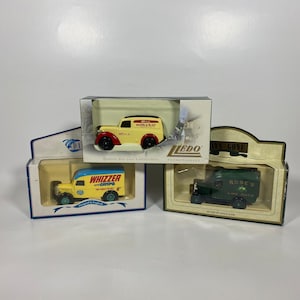 3 Vintage Lledo Promotional Diecast Models, Whizzer and Crisps, Roses Lime Juice, Nestle Milky  Bar