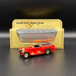 Matchbox Models Of Yesteryear Diecast Model, Y-6 1920 Rolls Royce Fire Engine