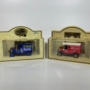 Lledo Days Gone Diecast Replica, Ford Model T Promotional Vans, Planters Peanuts and Nestle Milk Choclate