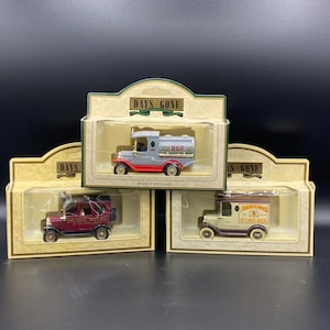 3 Vintage Lledo Promotional Diecast Models, Grand Hotel, St Louis Beer, Motor Spirit Tanker