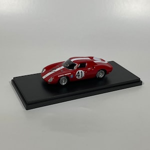 Vintage Bespoke 1/43 Diecast Model, Scuderia Filipnetti Blood Red Ferrari 250 LM