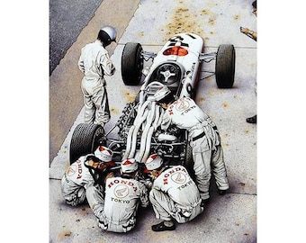 Vintage Limited Edition Print of 1966 F1 Honda "The Pride and The Passion" By Simon Owen