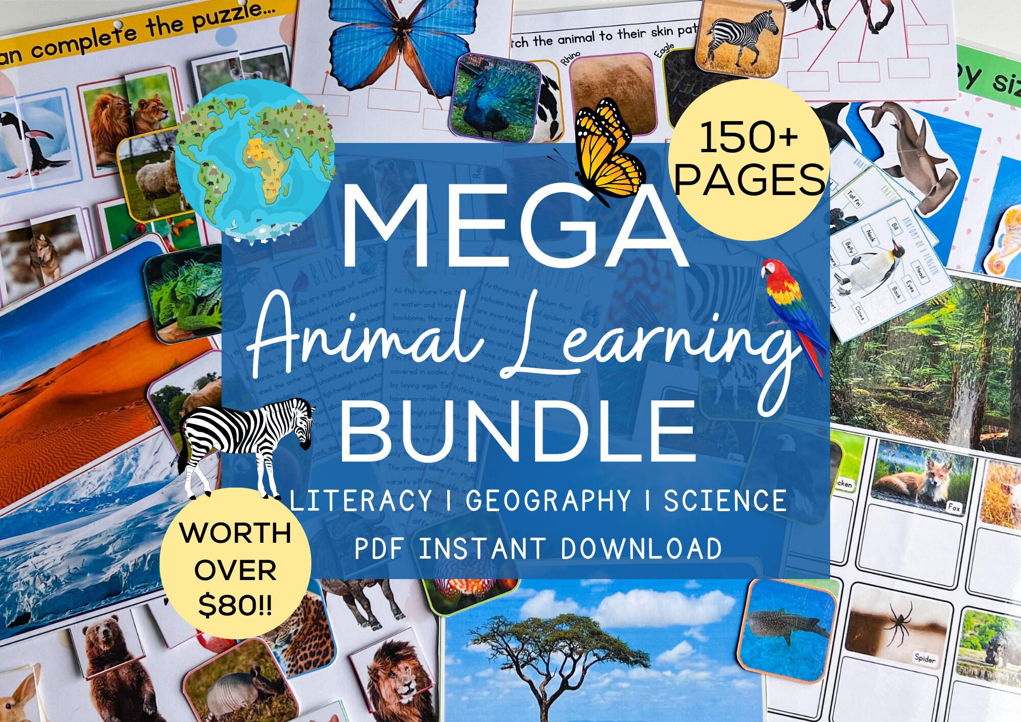 Animal Unit Study Homeschool Preschool Worksheets Animal Activity Sheet Printable Activities for Kids Animal Activity Classroom Resources
