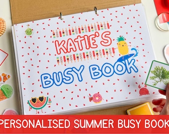 Montessori Busy Book Summer Busy Book Printable Toddler Activities Preschool Curriculum Homeschool Kindergarten Learning Binder Busy Binder